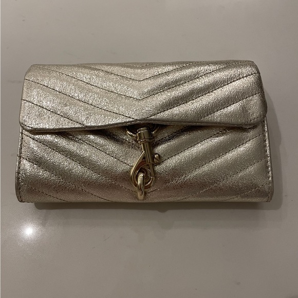Rebecca Minkoff Edie quilted crossbody bag silver - Picture 7 of 12